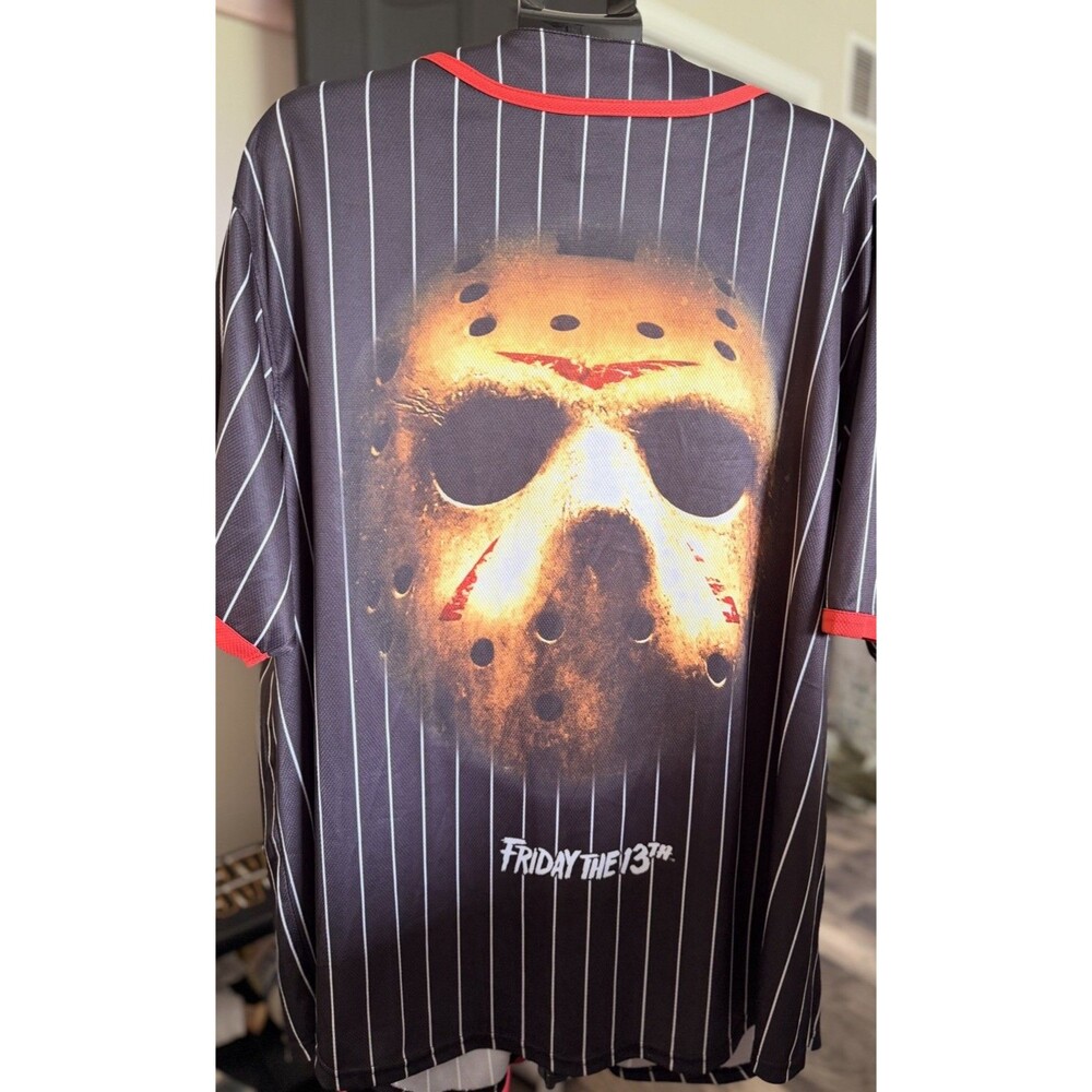 OFFICIAL Friday The 13th Jason Voorhees Mask Jersey  MEN'S 3XL Classic Horror